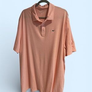 Vineyard Vines Light Pink/peach Polo Shirt